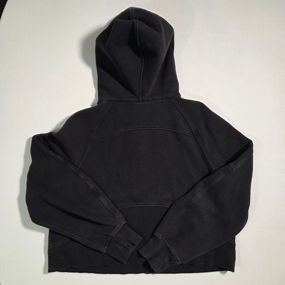 LULULEMON Women's Scuba Oversized Half Zip Pullover Crop Hoodie Black M L - Picture 8 of 9